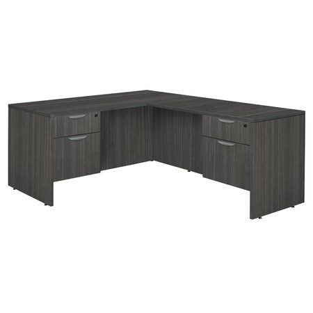 Regency Legacy L-Desks, 77 D X 29 H, 66 W X Wood, Ash Grey LLD663047AG